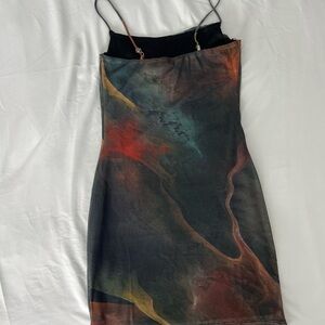 Windsor Multicolor Spaghetti Strap Mini Dress